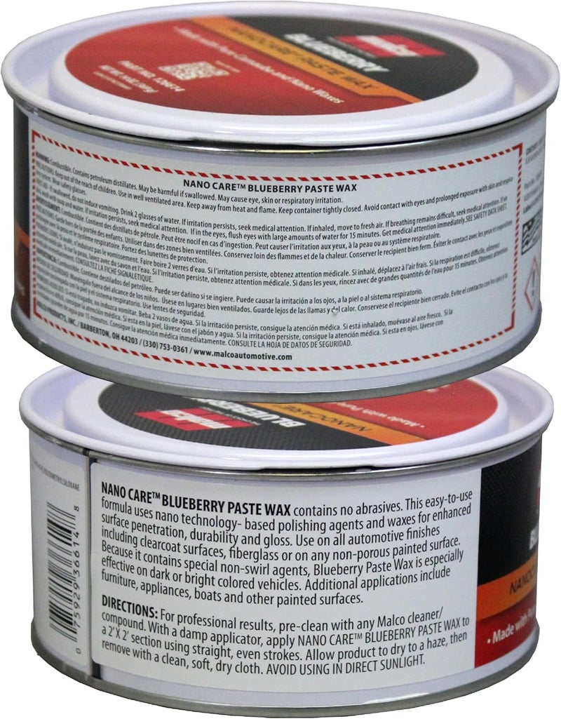 Malco Nano Care Blueberry Paste Wax - 14 Oz - Image 2
