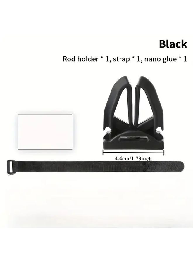 V Shape Fishing Rod Rack Multifunctional Rod Rest for Boat Fits All Rods Black - Image 2