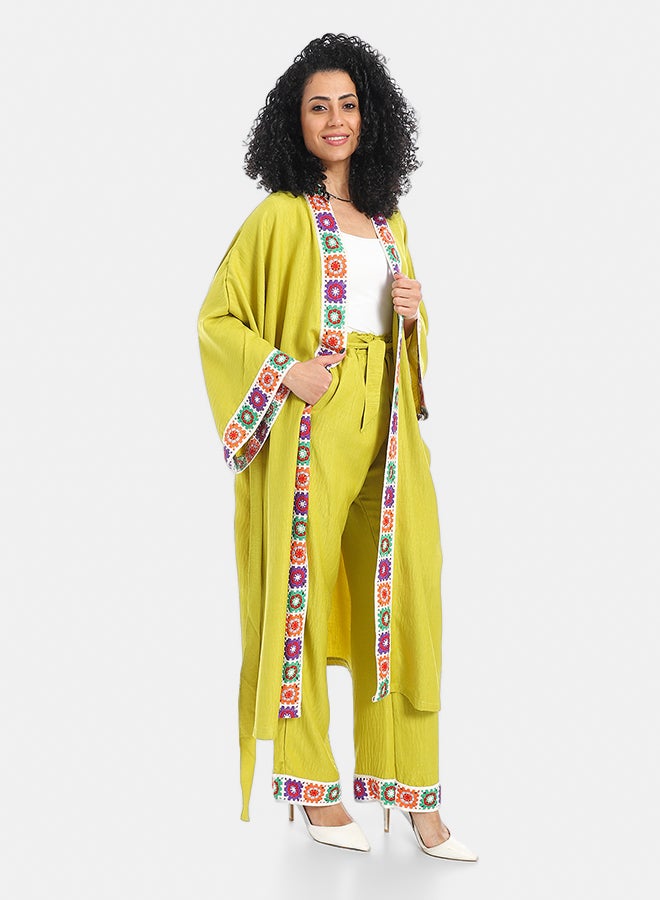 Red Circle Women's plain kimono suit - Image 2