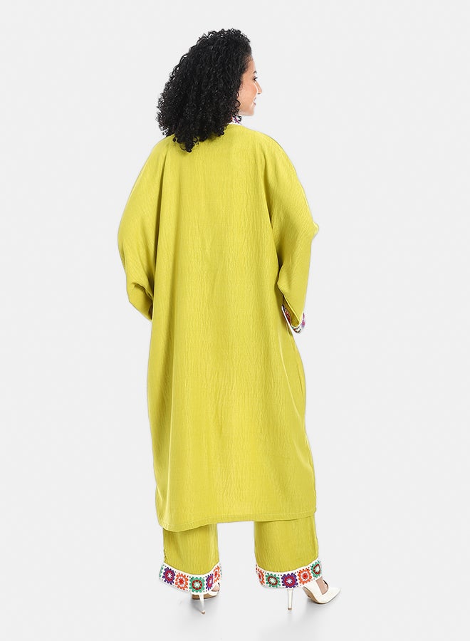 Red Circle Women's plain kimono suit - Image 3