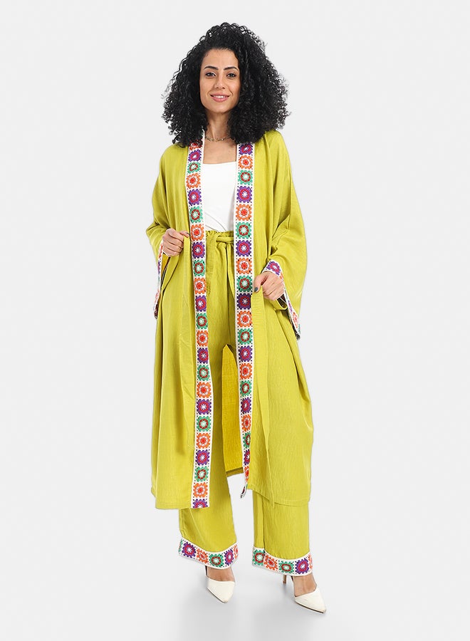 Red Circle Women's plain kimono suit - Image 1