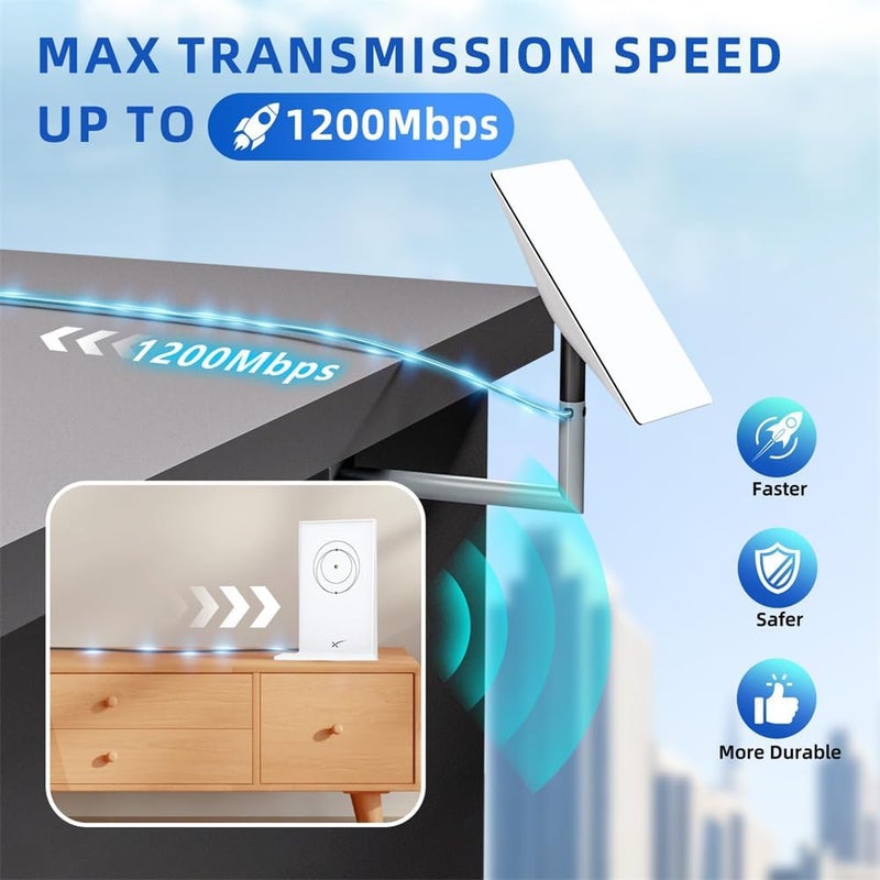 Starlink Replacement Cable, Waterproof Extension Cable for Starlink Actuated Gen 2, 33FT for Starlink Rectangular Satellite V2, Starlink Ethernet Cable - Image 2