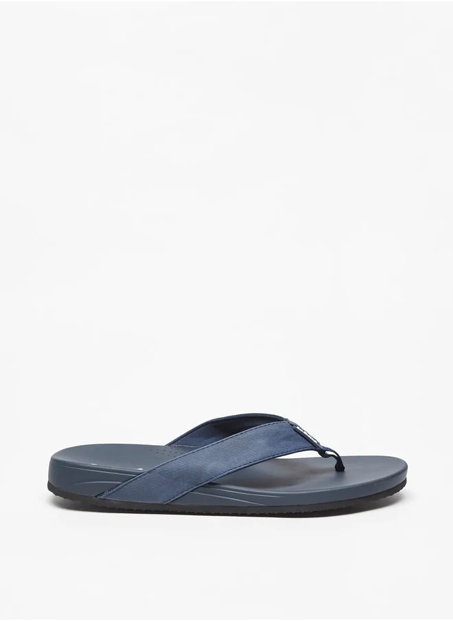 لي كوبر Men's Logo Detail Flip Flops