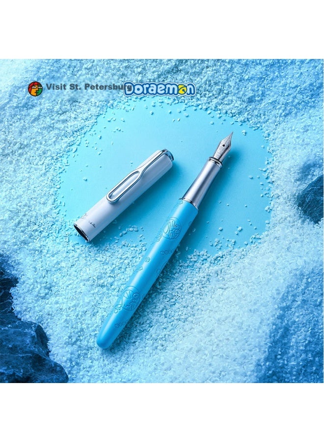 Pimio Fountain Pen Gift Box, Doraemon Planet Series Set, High-end Business Birthday Gift For Men And Women, Adults And Students, Calligraphy Pen 956 Planet Blue - Image 2