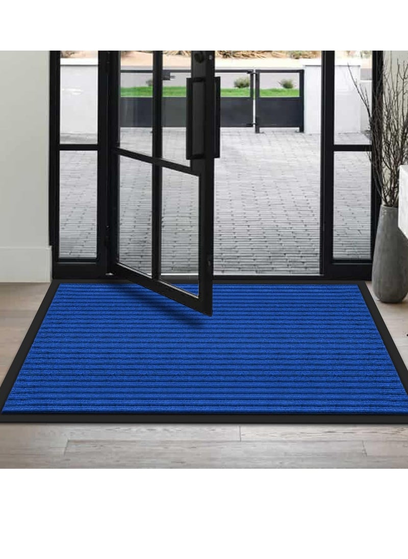 Bluejw Striped Water Absorption Entrance Door Mat Blue  - Image 4
