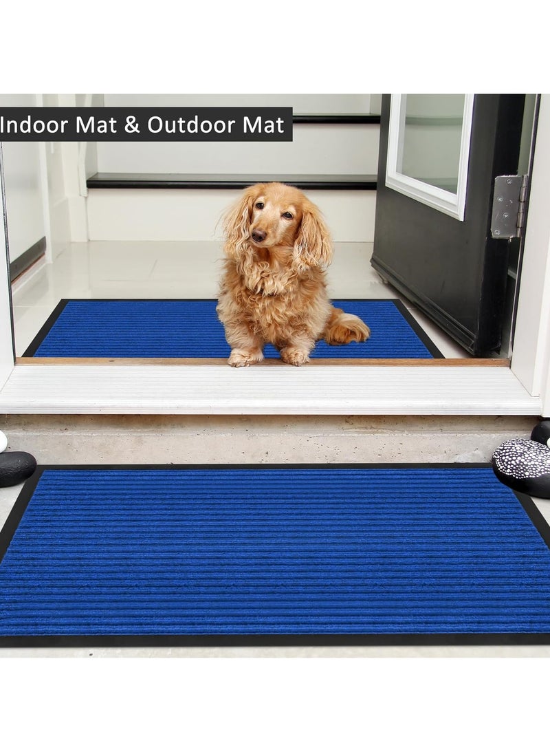 Bluejw Striped Water Absorption Entrance Door Mat Blue  - Image 5