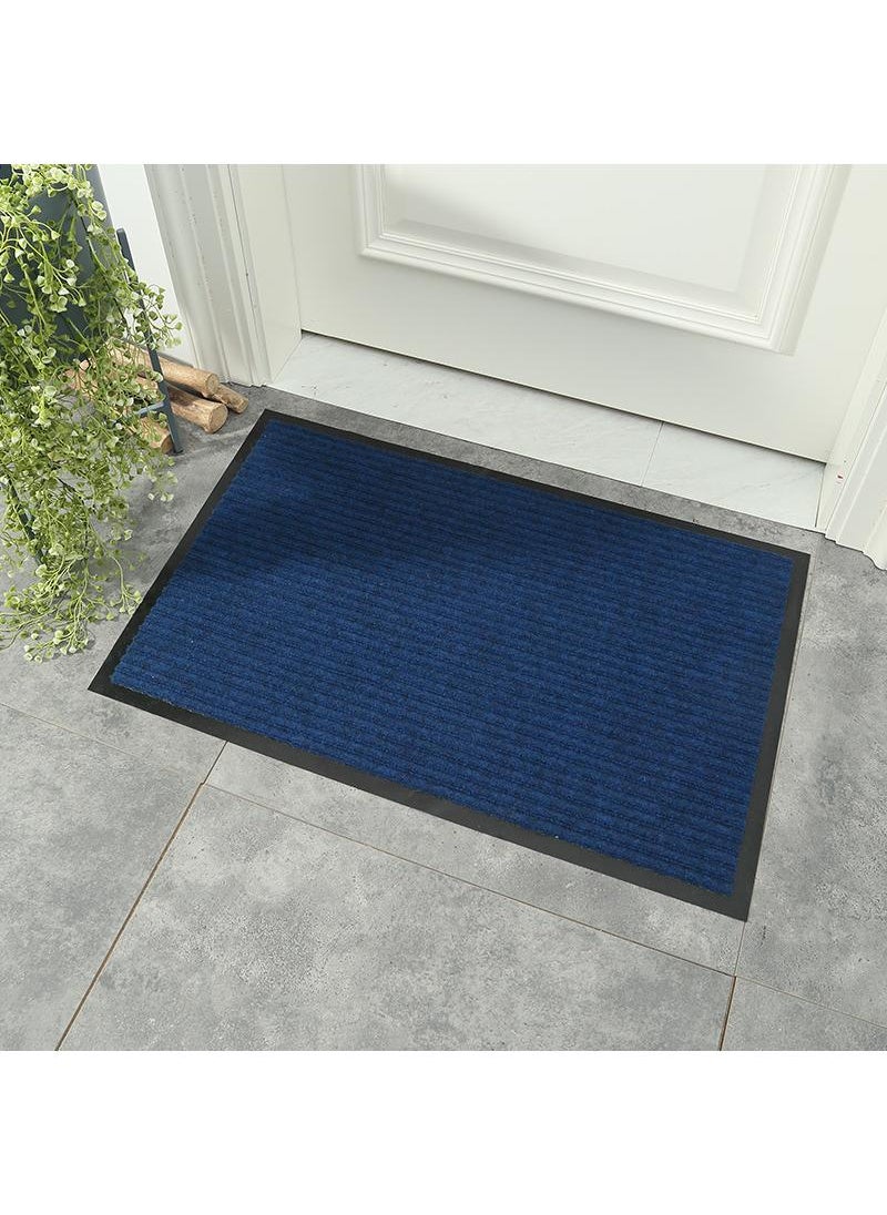 Bluejw Striped Water Absorption Entrance Door Mat Blue  - Image 1