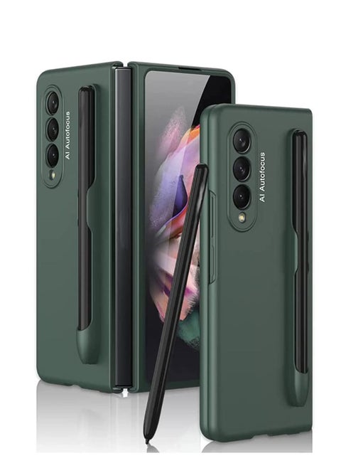 Case for Samsung Fold 3, Slim PC Fold 3 Case with Pen Holder, Ultra-Thin Designed for Samsung Galaxy Z Fold 3 5G Case