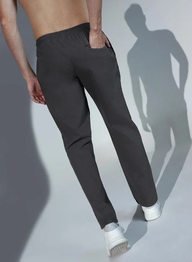 Hubberholme Dark Grey Pants For Men