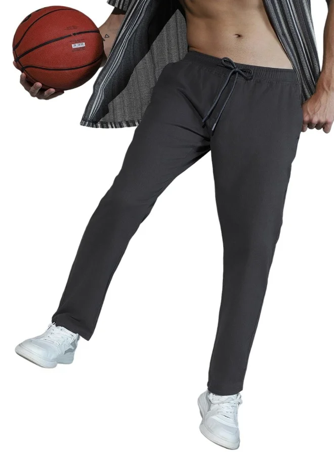 Hubberholme Dark Grey Pants For Men