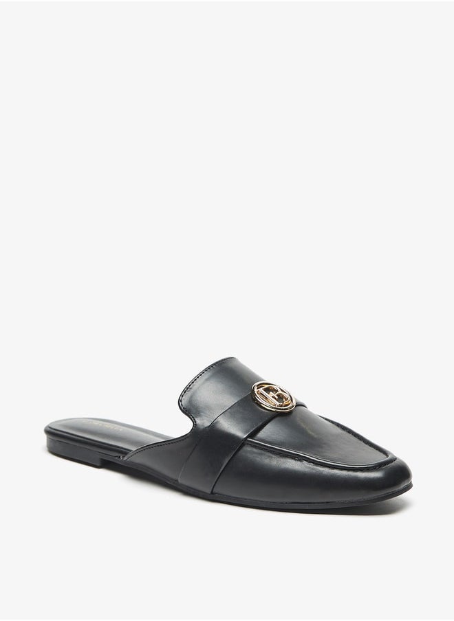 Flora Bella By Shoexpress - Slip-On Mules with Metal Accent - Image 1