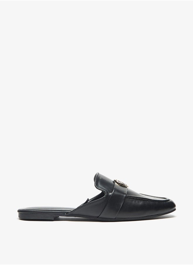 Flora Bella By Shoexpress - Slip-On Mules with Metal Accent - Image 1