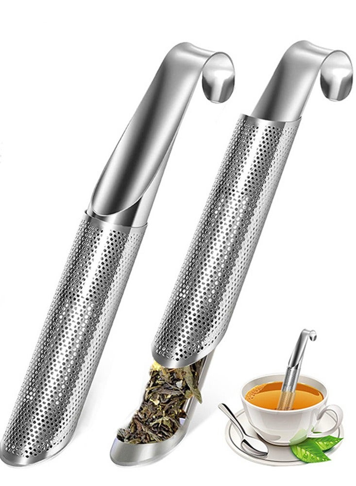 Stainless Steel Tea Strainer, Tea Infuser Filter Retractable Tea Strainer Tea Tool for Loose Tea, Coffee, Spices  - Image 1
