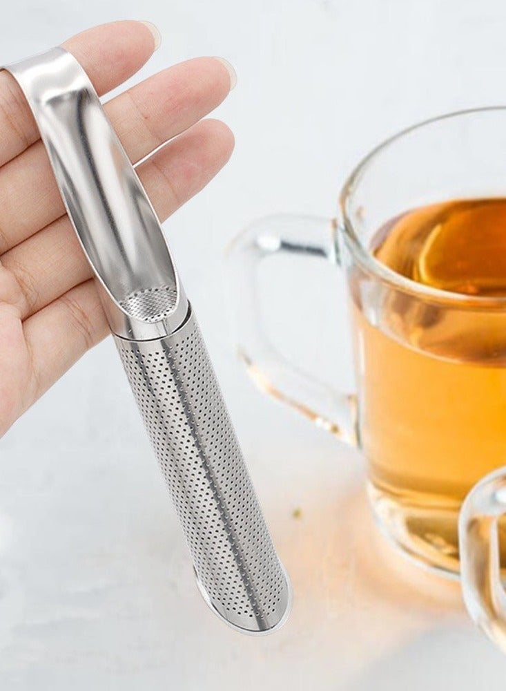 Stainless Steel Tea Strainer, Tea Infuser Filter Retractable Tea Strainer Tea Tool for Loose Tea, Coffee, Spices  - Image 4