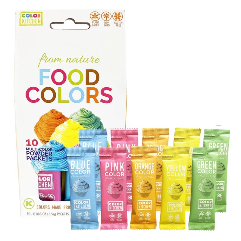 ColorKitchen Color Kitchen Food Coloring Vibrant Packs  Plantbased Colors Artificial Dyefree Glutenfree NonGMO Kosher Vegan Colors for Frosting and Natural Healthy Baking Soy free 10 Pack - Image 3