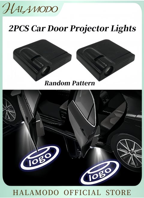 2PCS Car Door Lights Wireless LED Projector Car Door Paste Welcome Courtesy Light Magnet Door Light Universal Decorative Light Door Opening Light