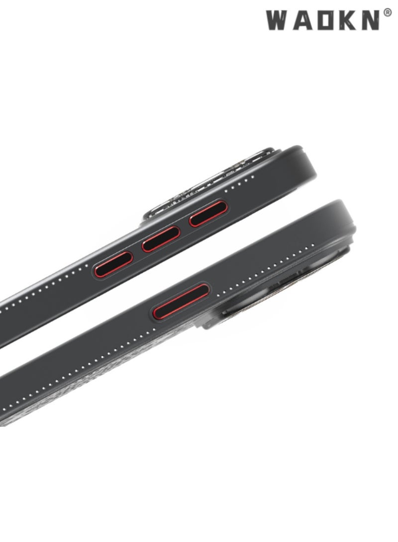 WAOKN Breathable iPhone 16 Pro Case with Heat Dissipation, Magnetic Charging Compatible, Provides Excellent Protection and Comfort, Easy Wireless Charging, Durable and Stylish Design - Image 3