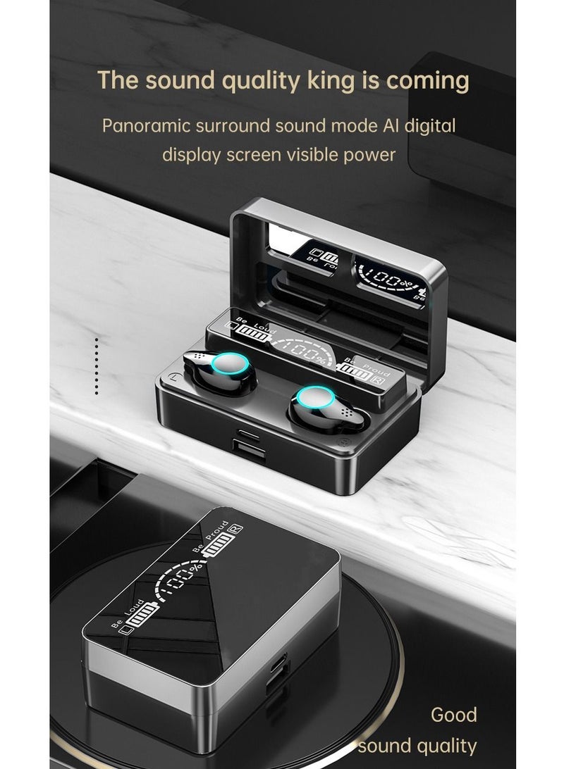 X3 B TWS BT 5.1 Wireless Touch Control Earphones With 2000mAh Magnetic Charging Case