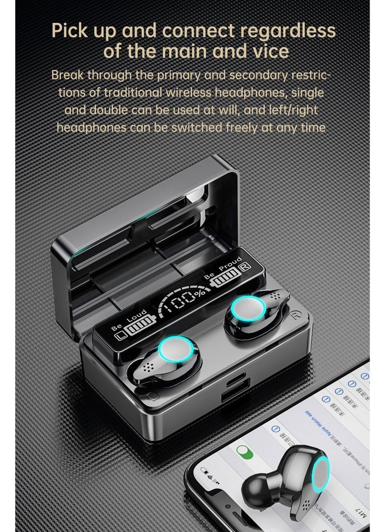 X3 B TWS BT 5.1 Wireless Touch Control Earphones With 2000mAh Magnetic Charging Case