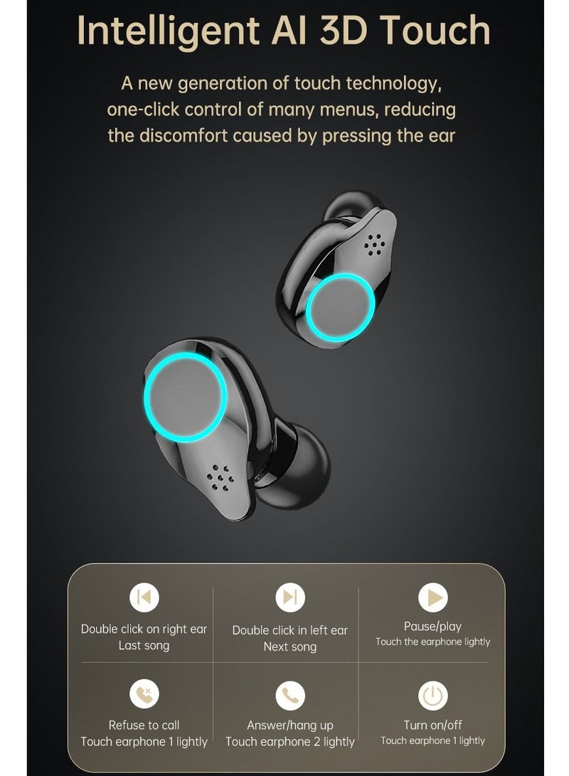 X3 B TWS BT 5.1 Wireless Touch Control Earphones With 2000mAh Magnetic Charging Case