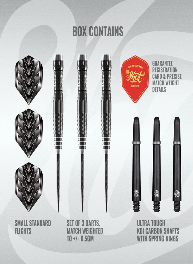 Shot! DARTS TRIBAL WEAPON 4 SERIES-STEEL TIP DART SET- 90% TUNGSTEN-26GM - Image 3