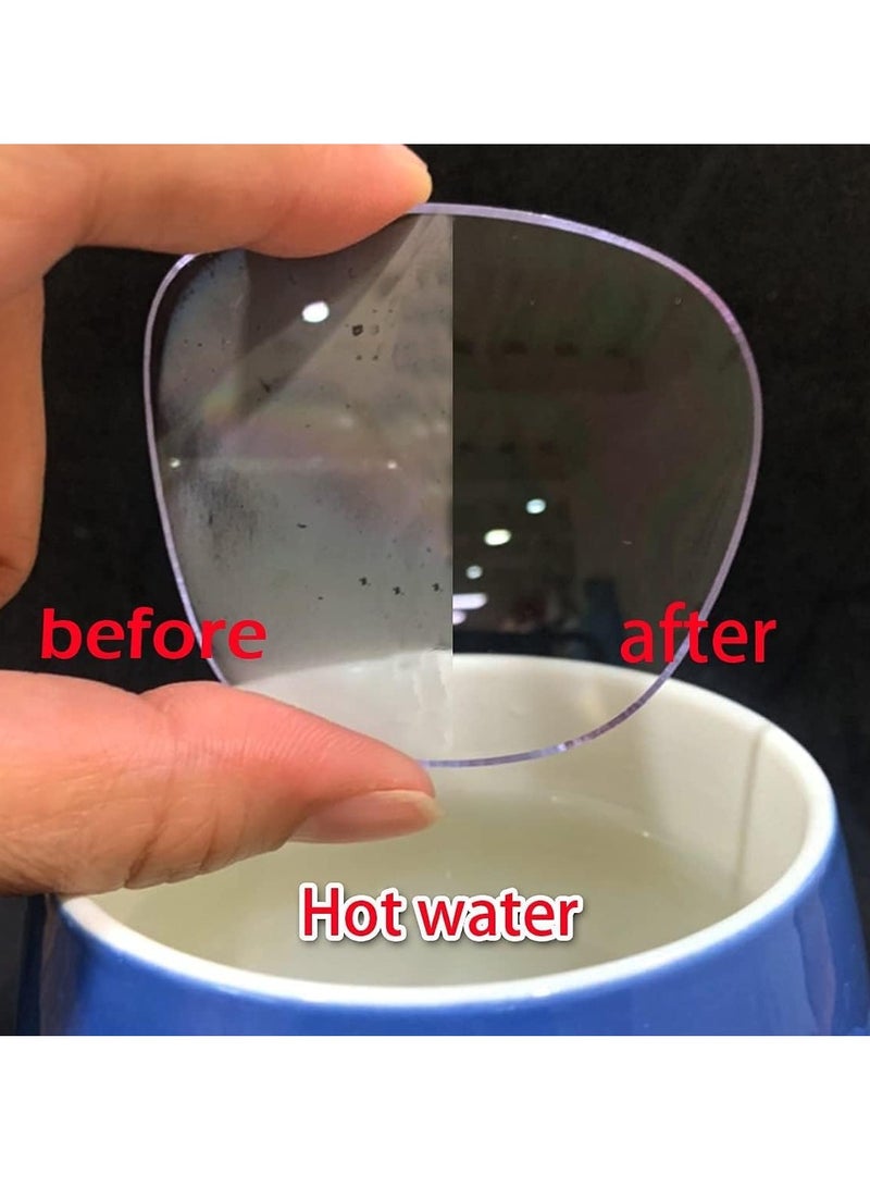 KASTWAVE 2pcs Anti-Fog Cloth for Glasses and Goggles Nano Cleaning Wipes, 5.9" X 5.9", Reusable for Eyeglasses, Motorcycle Helmets, Camera Lenses, Masks - Defogging Cleaner - Image 3