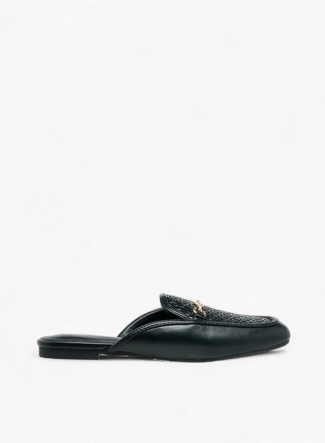 سيليست نساء أحذية مولز بنقش شعار - Image 1