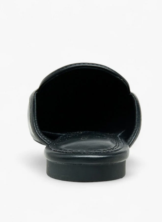 Celeste BLACK Women Monogram Embossed Mules for Women | Best Price UAE