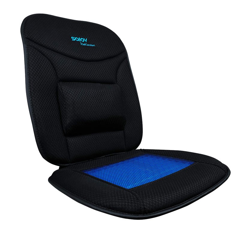 Sojoy Truck Seat Cushion with Firm Lumbar Support,Gel Seat Cushion with Upper Lower Back Support Pillow for Office,Car,Truck, Pain Relief Coccyx Seat Cushion - Image 4