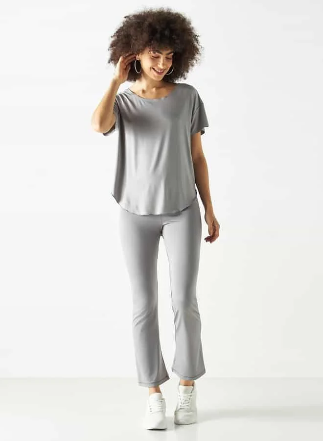 ADOT by Splash Performance Flared Pants with Elasticised Waistband