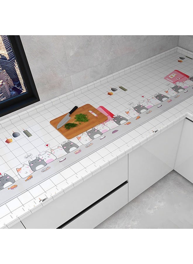 1pcs Creative Kitchen Wall Stickers, Self-Adhesive Anti Oil Wallpaper, PVC Material Easy To Clean，Restaurant Wall Decor, Suitable For Desktops, Walls, Drawers - Image 4