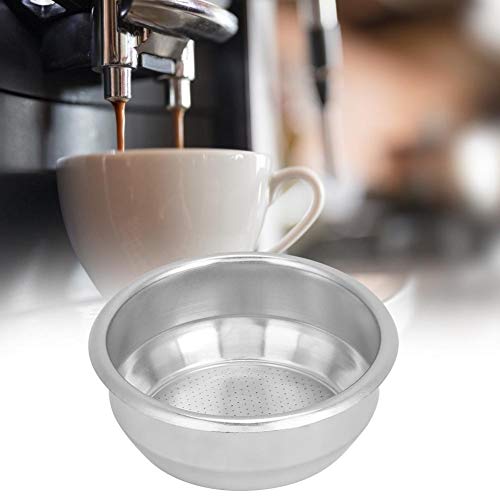 Fdit 58mm Stainless Steel Coffee Filter Basket Single Layer Double Doses Filter Coffee Machine Replacement Parts - Image 4