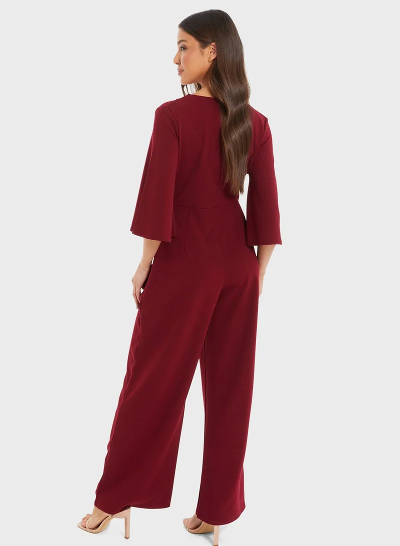 QUIZ Tie Detail Jumpsuit