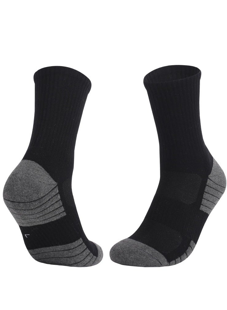 6 Pairs Athletic Socks Sport Running Calf Socks Performance Cushioned Breathable Crew Socks for Men Women - Image 3
