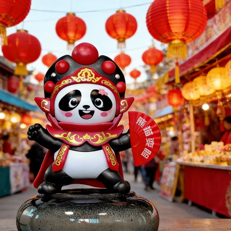 Face-changing Sichuan opera doll, Sichuan characteristic panda doll ornament children's toy gifts - Image 5