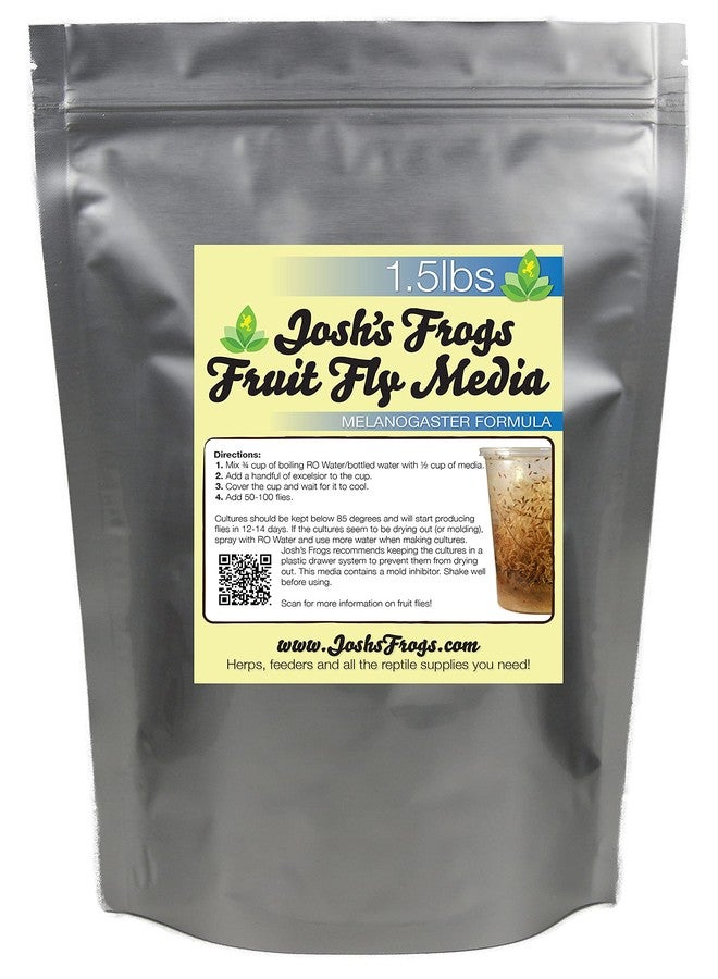 Josh's Frogs The Best MELANOGASTER Fruit Fly Food Media (1.5 lbs/1.35 Quarts - Makes 10 Fruit Fly Cultures) - Image 1