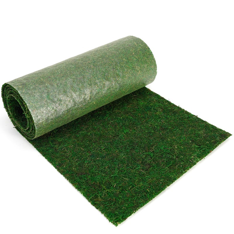 BYHER Fake Moss Table Runner 71" x12" - Realistic Green Moss Sheet for Crafts, Garden Party Decorations, Woodland Theme, Forest Decor 30x180CM - Image 2