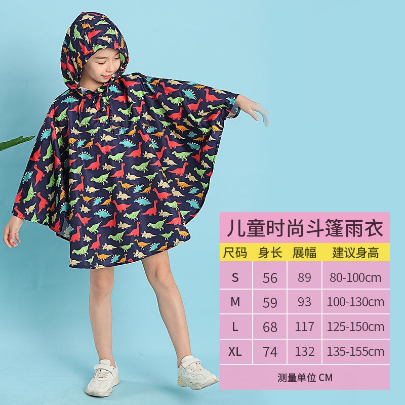 New Japanese And Korean Raincoats For Boys And Girls, Thin Cloaks, Baby Bat Ponchos, One Piece Dropshipping - Image 1