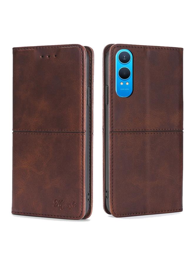 S-TOP Case For OnePlus Nord CE 4 Lite 5G Cow Texture Magnetic Leather Phone Case - Image 1