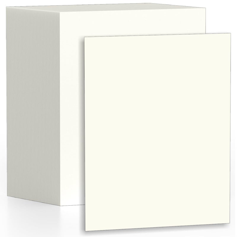 Aidunmis 120 Sheets Cream Cardstock Printer Paper 8.5 x 11, Ivory Cardstock Paper, Construction Paper 8.5 x 11, Card Stock Paper 8.5x11, 200GSM Thick Cardstock for DIY Cards, Greeting Cards, Wedding Invitation - Image 1