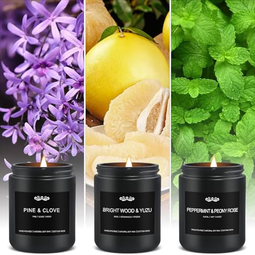 JXDLSQ 6 Pack Candles for Home Scented Aromatherapy Candles Gifts Set for Men, Men Candle Set, 42 oz 300 Hour Long Lasting Candles, Gifts for Mens, Birthday, Christmas, Anniversary Present - Image 5