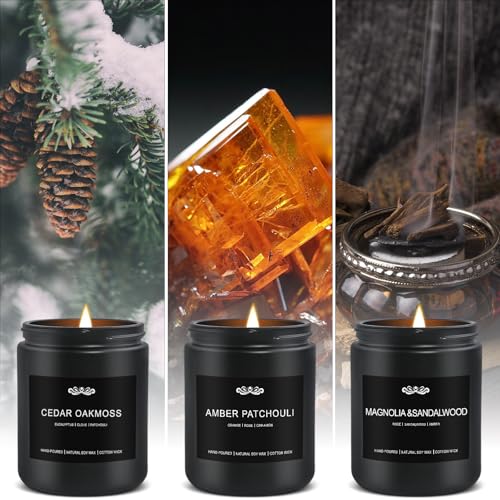 JXDLSQ 6 Pack Candles for Home Scented Aromatherapy Candles Gifts Set for Men, Men Candle Set, 42 oz 300 Hour Long Lasting Candles, Gifts for Mens, Birthday, Christmas, Anniversary Present - Image 4