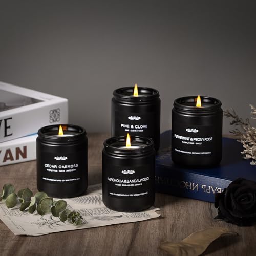 JXDLSQ 6 Pack Candles for Home Scented Aromatherapy Candles Gifts Set for Men, Men Candle Set, 42 oz 300 Hour Long Lasting Candles, Gifts for Mens, Birthday, Christmas, Anniversary Present - Image 2