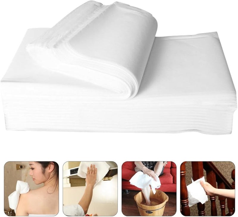 Disposable Salon Towels 190 Sheets Wood Pulp Lint Free For Foot Spa Home - Image 3