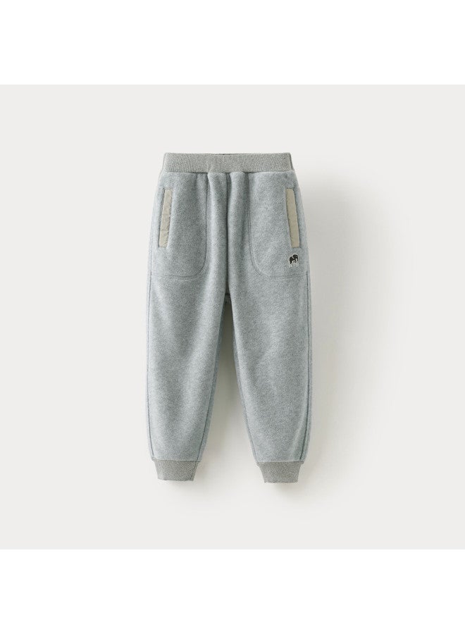 Kids' Fleece Jogger Pants - Winter Warm & Comfortable Athletic Pants For Boys - Image 2