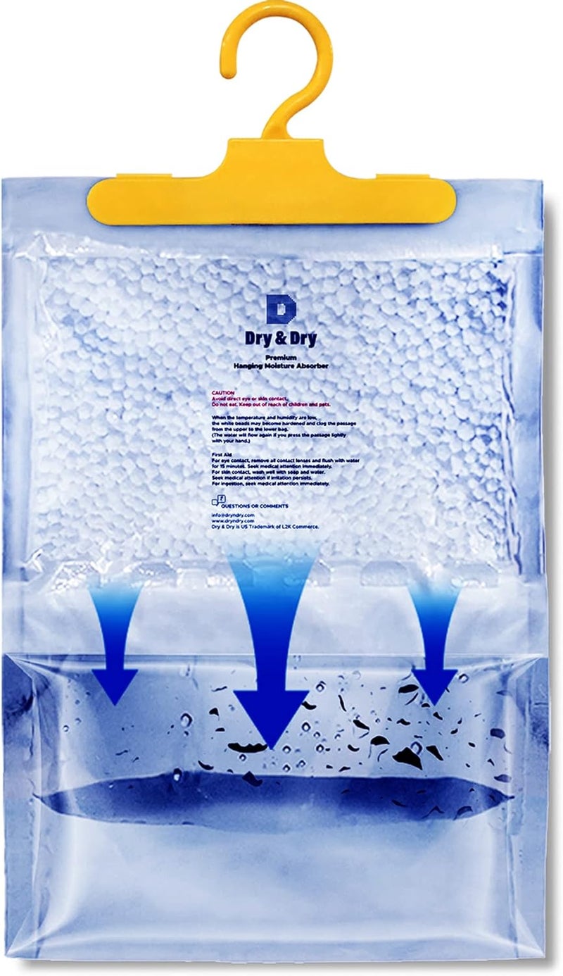 DRYDRY 10 Pack[14 OZ] Premium Moisture Absorbers for Home, Basement & Bedroom - Small Dehumidifiers - Image 3