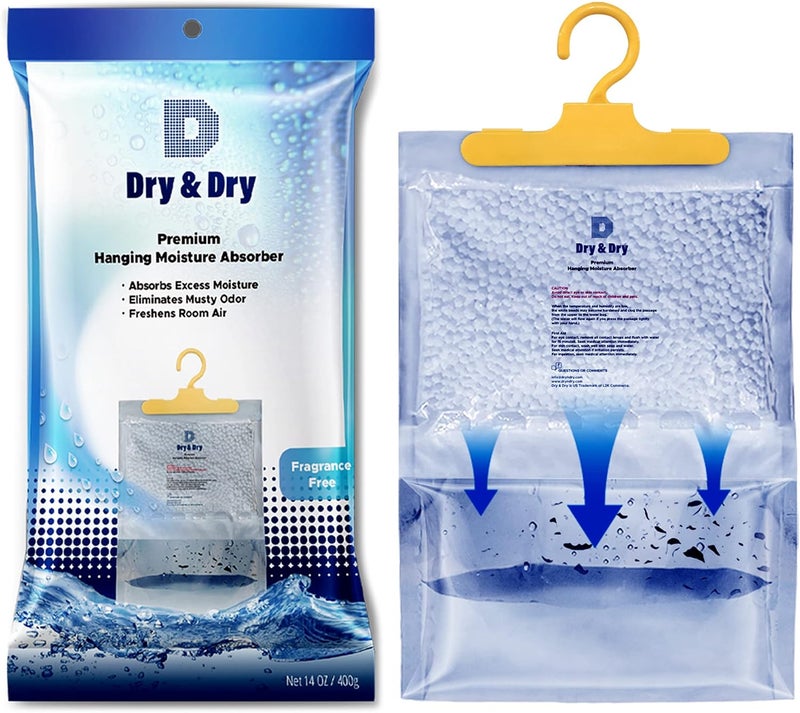 DRYDRY 10 Pack[14 OZ] Premium Moisture Absorbers for Home, Basement & Bedroom - Small Dehumidifiers - Image 2