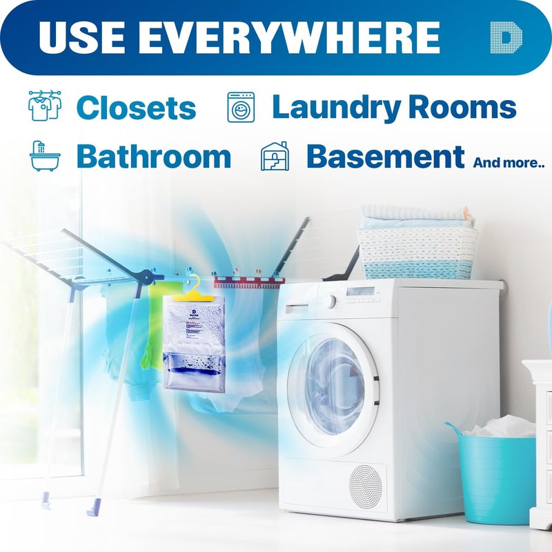 DRYDRY 10 Pack[14 OZ] Premium Moisture Absorbers for Home, Basement & Bedroom - Small Dehumidifiers - Image 5