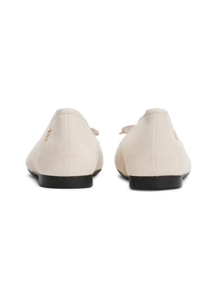 TOMMY HILFIGER Toe Cap Suede Ballerina