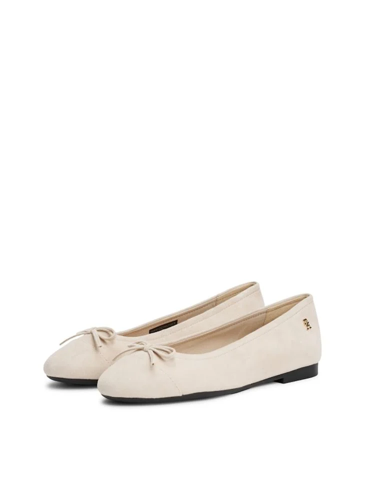 TOMMY HILFIGER Toe Cap Suede Ballerina
